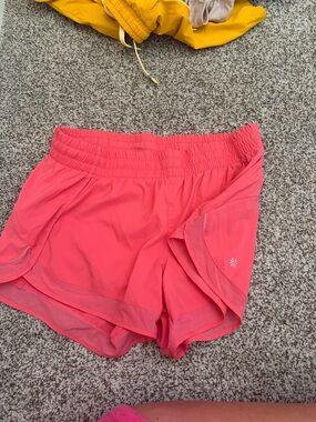 Athleta Coral Pink Athletic Running Shorts
